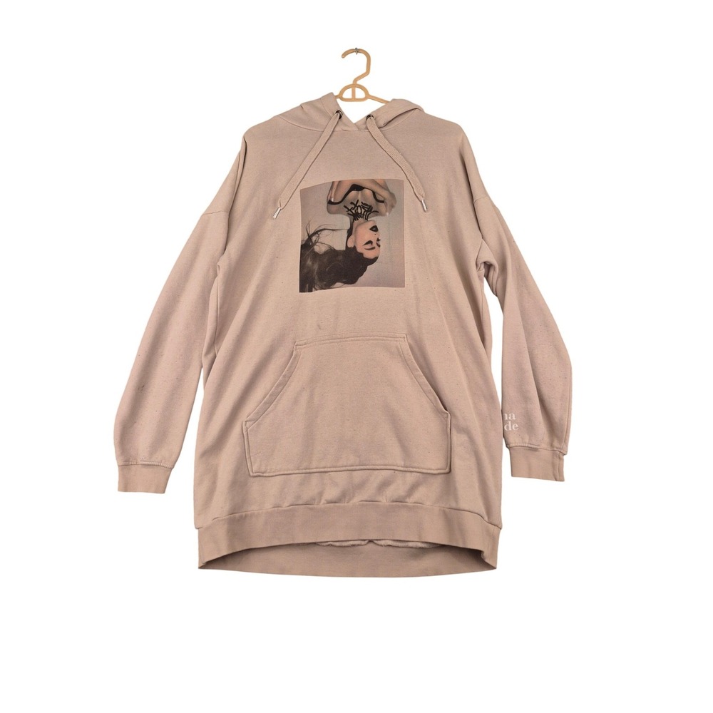 Ariana Grande 2019 Sweetener World Tour Thank U Next Tan Hoodie Oversized Medium
